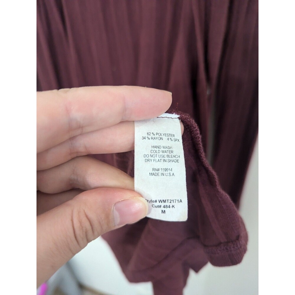 Amalli Talli Burgundy Button Detail Cardigan size Medium Tall - Picture 5 of 5